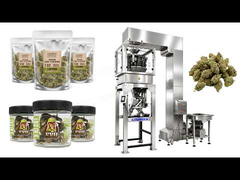 High-Accuracy Cannabis Flower Packaging Machine Granule Automatic Weighing Filling Machine