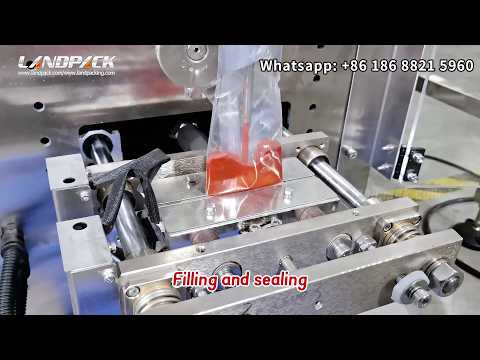 Automatic Ketchup Shampoo Vertical Packing Machine Juice Sauce Oil Cream Vffs Sachet Packaging Machine