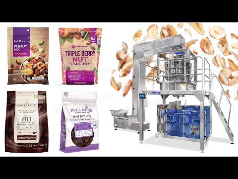 Automatic Beans Nuts Peanut Granule Stand Up Pouch Doypack Packing Machine