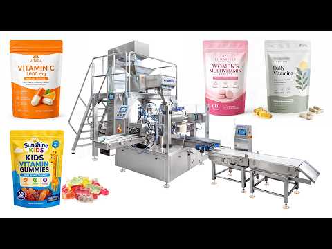 Automatic Pharmaceutical Capsule and Tablet Counting Rotary Premade Pouch Packing Machine with Checkweigher