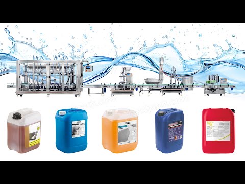 Automatic Fertilizer Liquid Filling Line | Weighing Filling Capping Labeling Machine