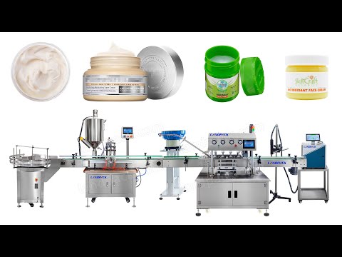 Paste Filling Capping Machine Line | Cosmetic Cream Lotion Liquid Filling