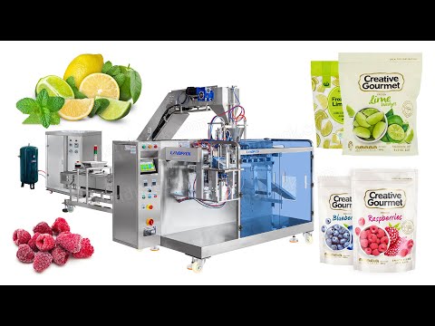 Automatic Slices Lemon Granule Horizontal Doypack Premade Pouch Filling Sealing Machine