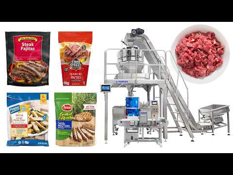 Automatic Frozen Food Zipper Pouch Mini Doypack Machine With Metal Detector