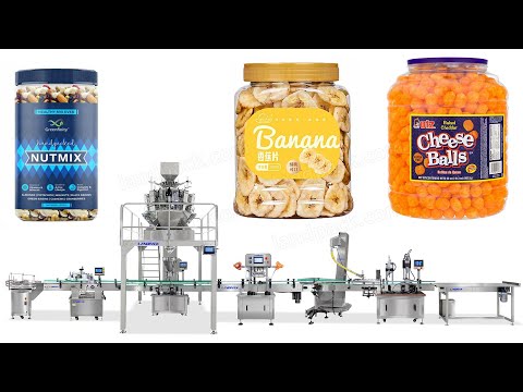 Automatic  Potato Chips Banana Chips Granule Particle Weighing and Filling Production Line Machine