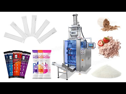 Multi Lane Medical Powder Sugar Coffee Protein Milk Powder Stick Pack Packing Machine