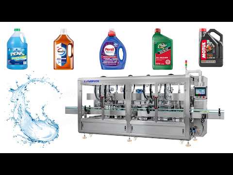 Automatic 8 Head Gear Pump Peanut Butter Tracking Filling Machine