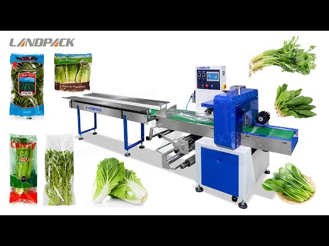 Automatic Horizontal Vegetable Flow Pack Machine with Hole‑Punching
