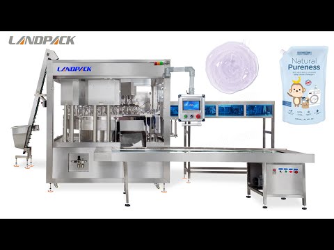 Automatic Liquid Detergent Spout Pouch Filling and Capping Machine
