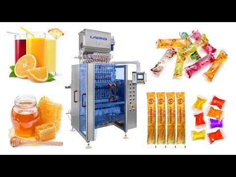 Automatic 8-Lane Liquid Stick Filling Machine Jelly Ice Lolly Packing Machine
