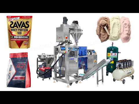 Automatic Powder M Shape Pouch Mini Doypack Packing Machine With Vacuum Cleaner