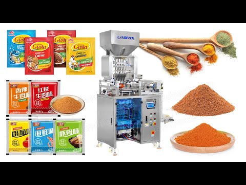 Automatic Multi Lane Mixed Spice Granule and Powder Sachet Filling and Sealing Machine