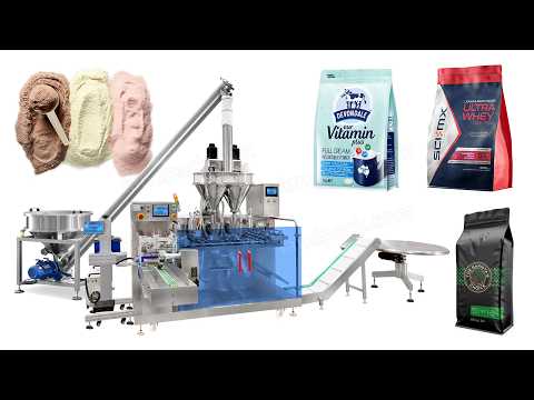 Automatic Double Auger Powder Filler Horizontal Doypack Pouch Packing Machine