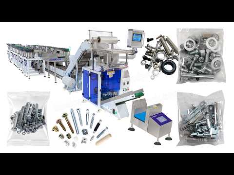 Fully Automatic Fastener Hardware Nail Counting and Packing Machine System
