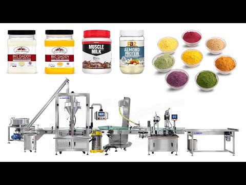 High-Speed Automatic Powder Bottle Filling Production Line