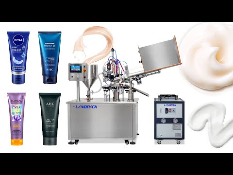 Automatic Honey Plastic Tube Filling Sealing Machine with Cooling Machine