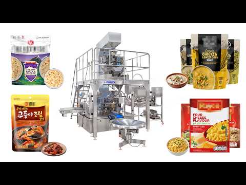 Rotary Retort Pouch Packaging Machine Pre-Cooked Food Packing Machine