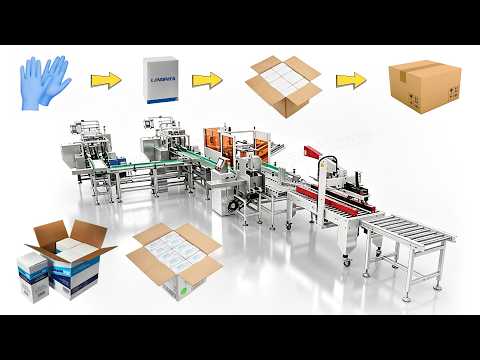 Automatic Cartoning and Case Packing System for End-of-Line Packaging