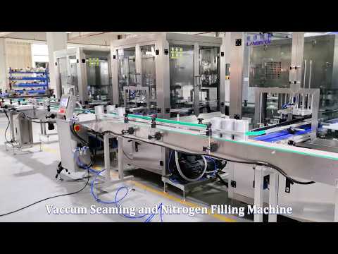 Fully Automatic Milk Powder Cans Tins Filling Seaming Production Line
