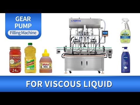 Automatic 4 Heads Gear Pump Liquid Plastic Bottle Filling Machine