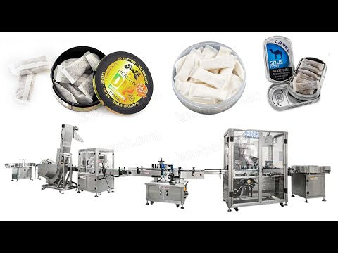 Full Automatic Snus Sachet in Can Packing Machine Line