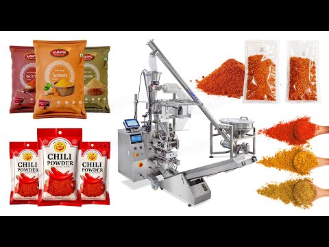 Automatic Spice Powder Vertical Four-Side Seal Sachet Packing Machine