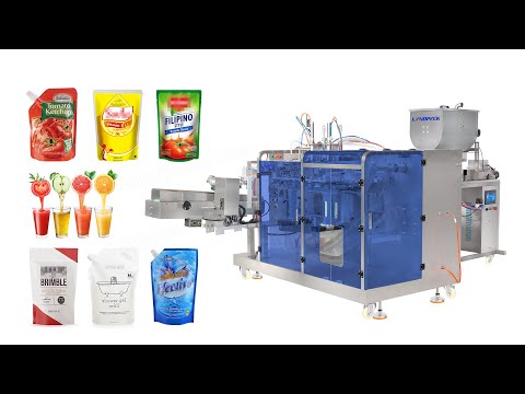 Automatic Sauce Pouch Packing Machine | M Shape & Spout Pouch Filling and Sealing