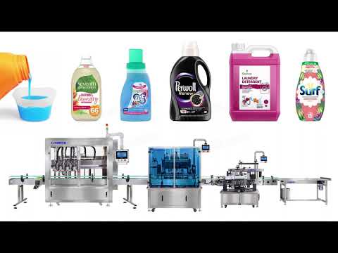 Automatic Liquid Soap Hand Sanitizer Bottle Filling Capping Labeling Machine Line