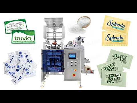 Automatic 2 Lane Sugar Salt Granule Sachet Pouch Bag Packing Machine