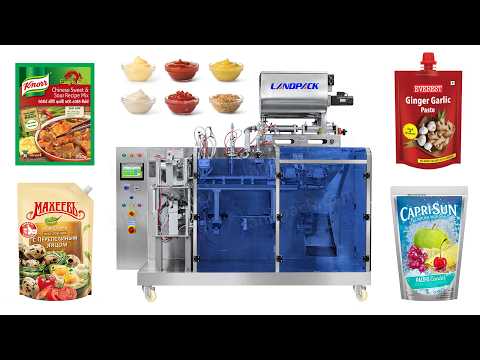 Automatic Horizontal Curry Masala Sauce Retort Pouch Doypack Packing Machine