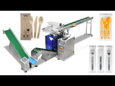 Automatic Disposable Plastic Cutlery Vertical Packing Machine