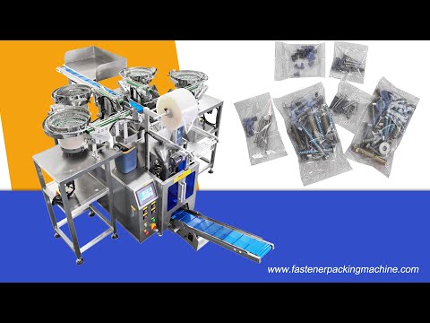 Automatic Screw Nail Nut Counting Packing Machine With Vibrating Feeder