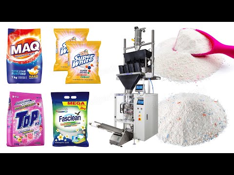 Automatic 4 Head Linear Weigher Detergent Powder Vertical Vffs Packing Machine