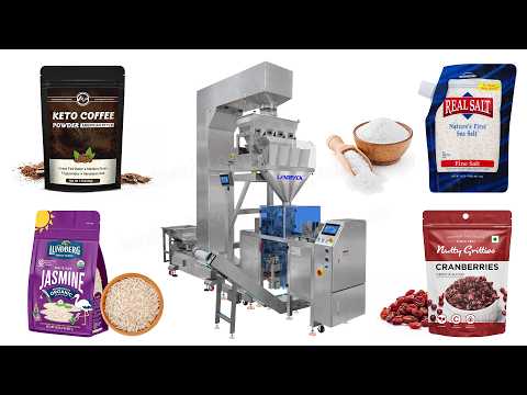 Automatic Roasted Coffee Beans Premade Zipper Doypack Packing Machine with 4-Head Linear Weigher